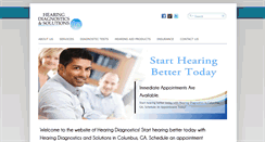 Desktop Screenshot of hearingdiagnostics.net